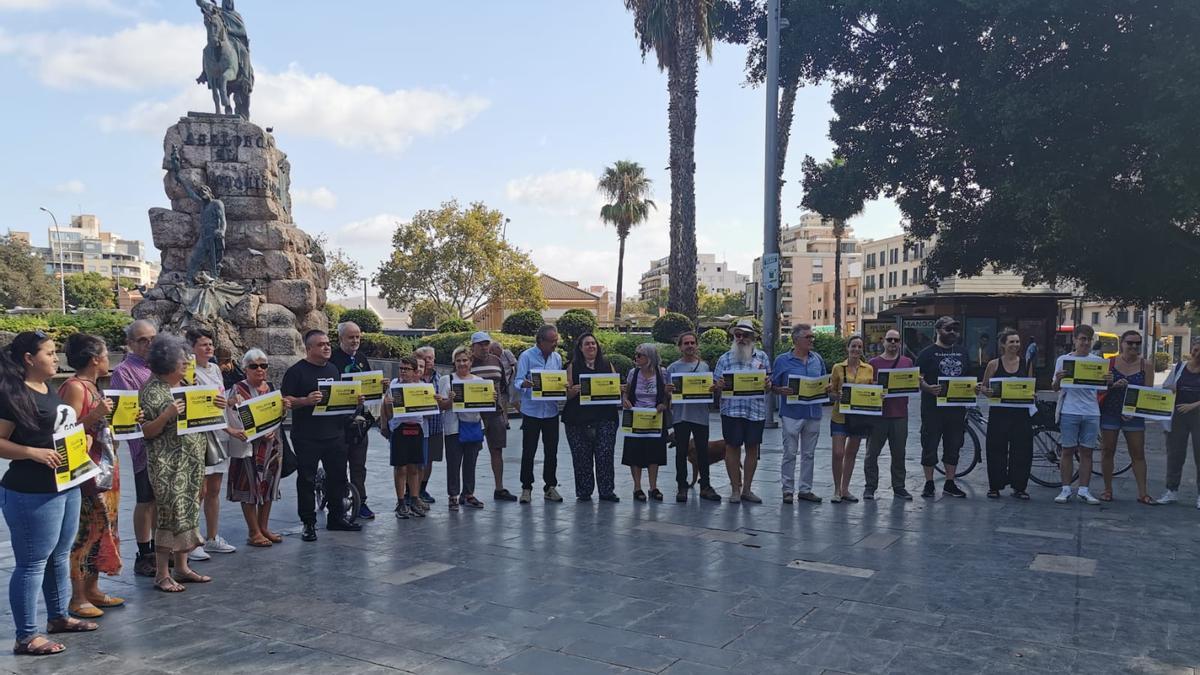 Presentación de la protesta, este sábado.