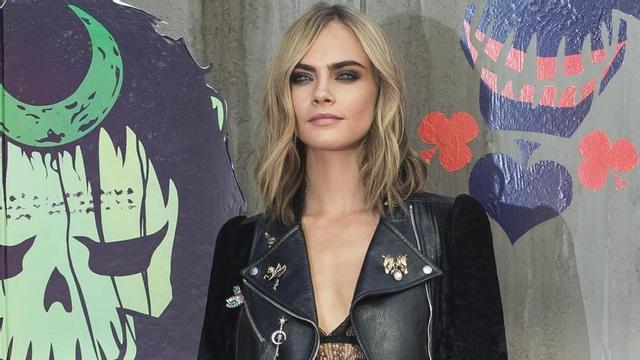 Cara Delevingne, en la promoción de 'Suicide squad'