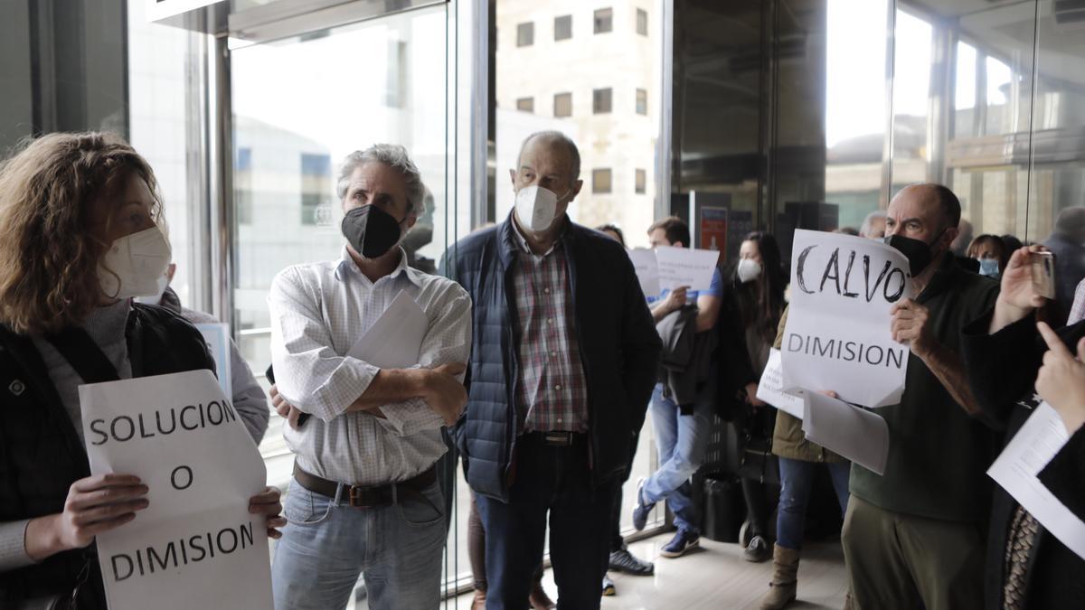 OVIEDO. PROTESTA SECTOR AGRARIO EN LLAMAQUIQUE