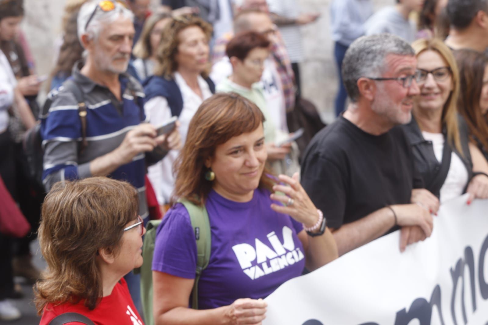 Manifestación en València para conmemorar la diada del 25 de abril