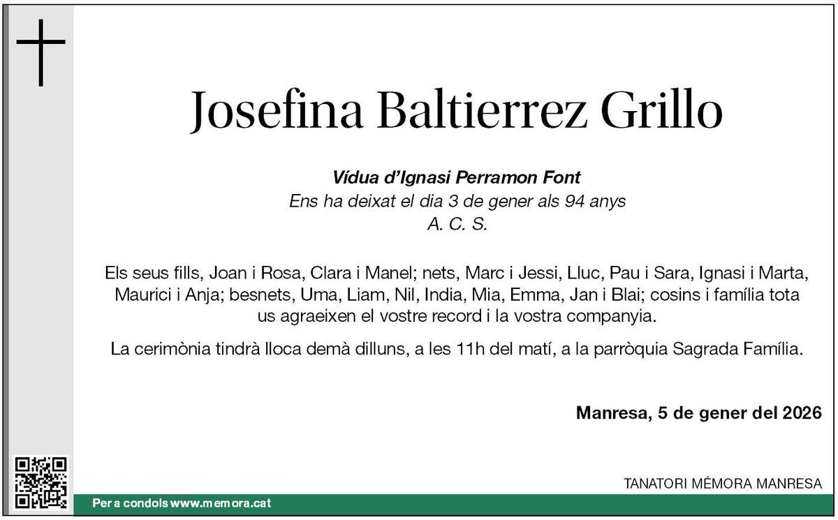 JOSEFINA BALTIERREZ GRILLO