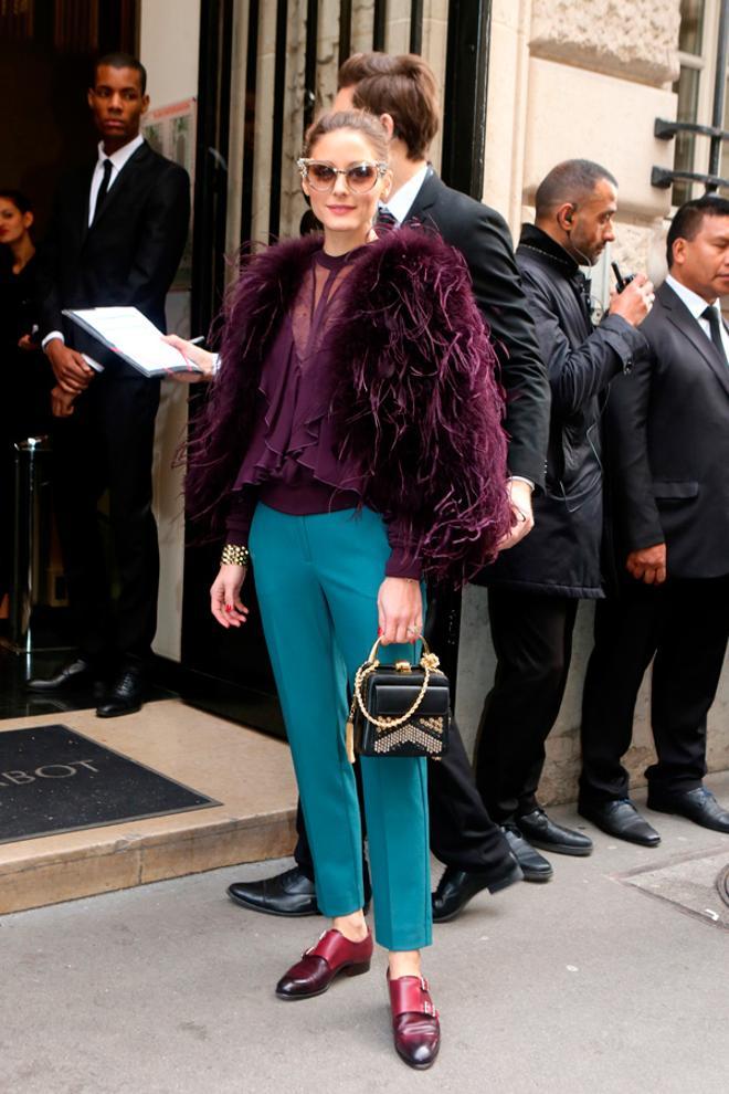 Look de Olivia Palermo en el desfile de Elie Saab