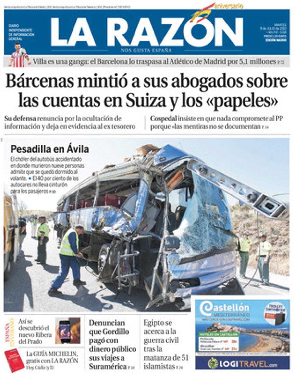 La {Razón}, 09-07-2013.