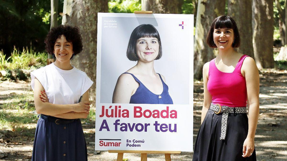 Aina Vidal i Júlia Boada. SUMAR EN COMÚ PODEM GIRONA