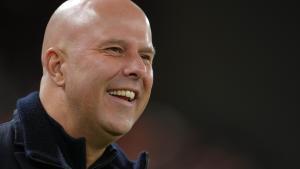 Arne Slot, durante el partido de la FA Cup en el que venció el Liverpool