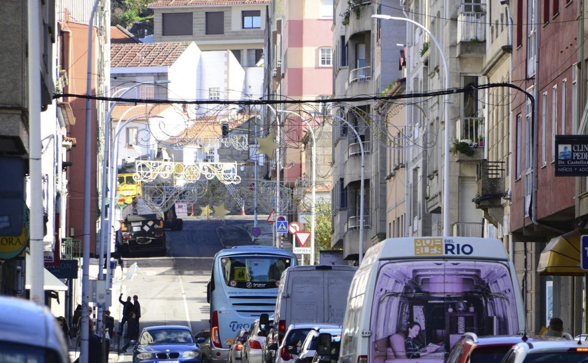 Tramo de la calle Pazos Fontenla que fue asfaltado el pasado mes de noviembre.