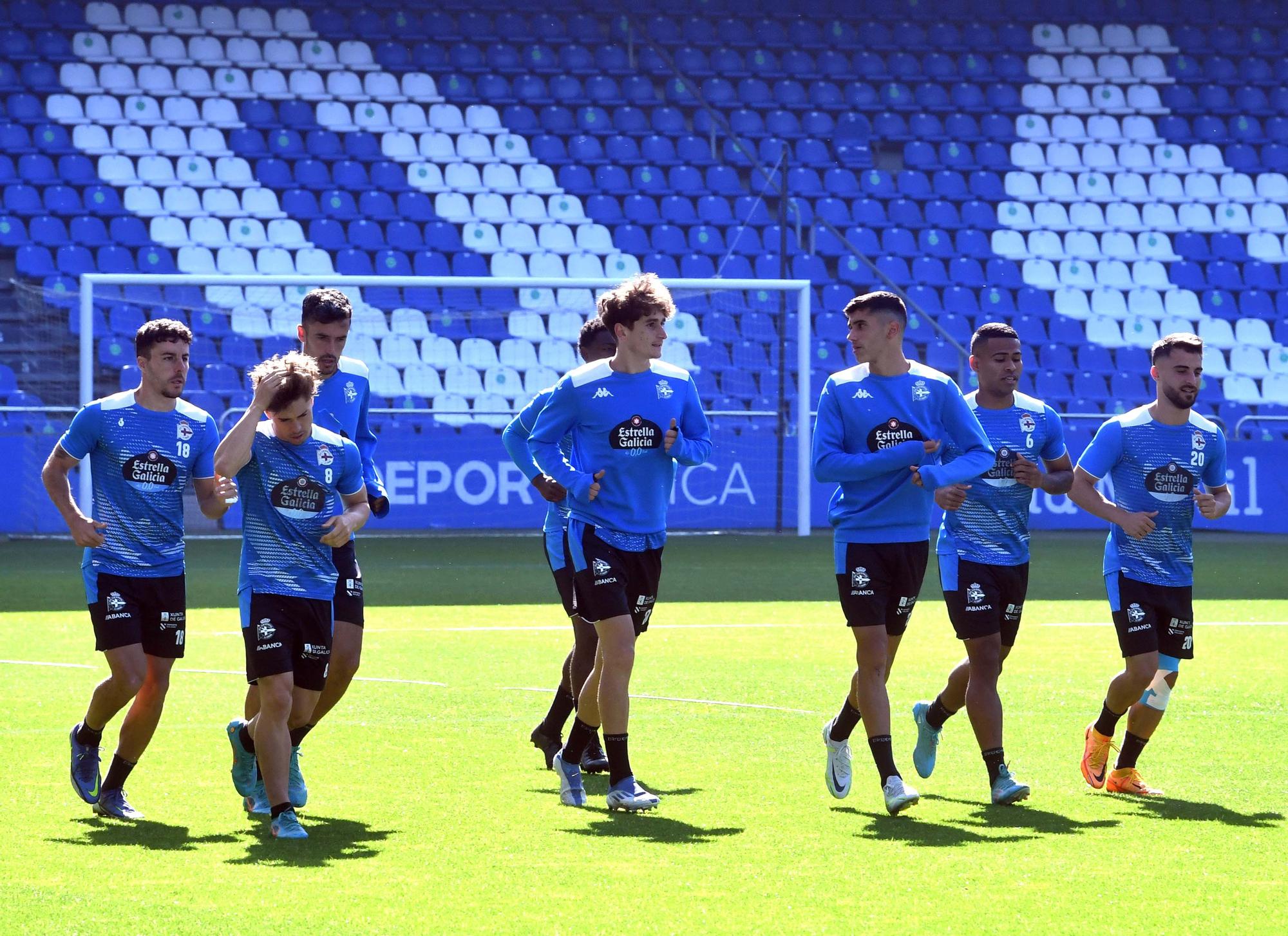 El Dépor trabaja en Riazor a puerta cerrada