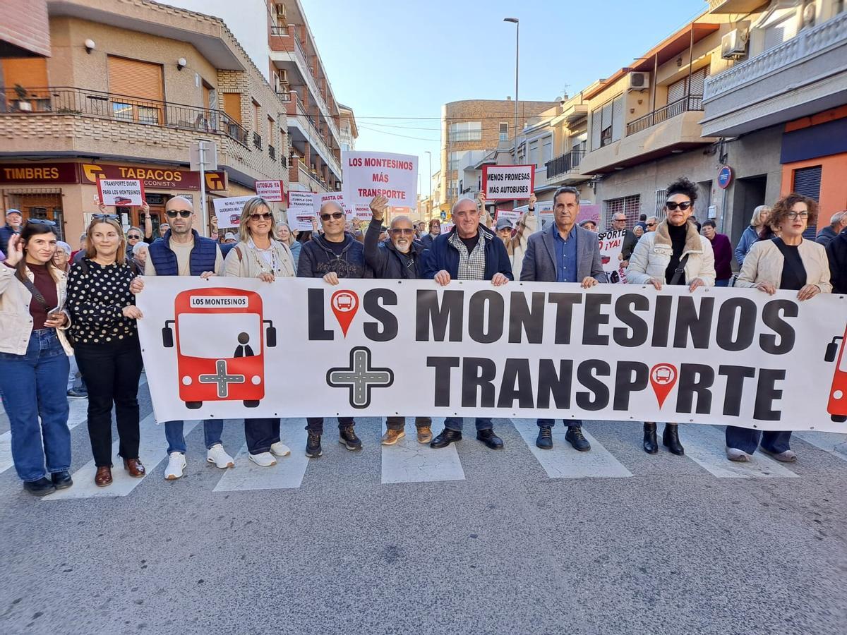 Cabecera de la protesta