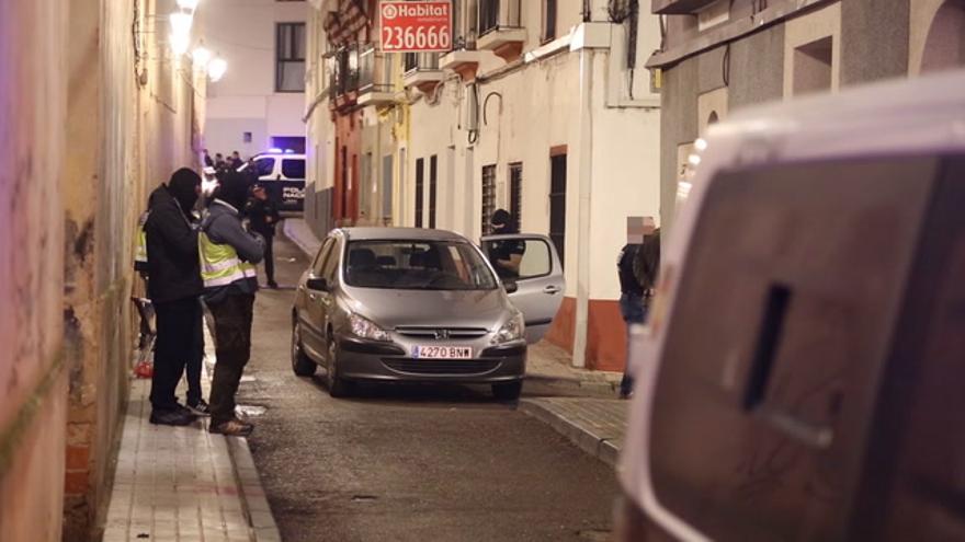 Redada en el Casco Antiguo de Badajoz