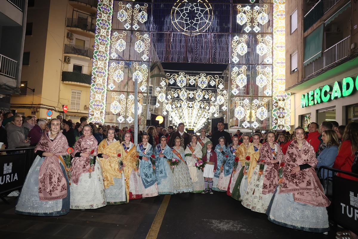 Malvarrosa celebra su tercer premio con la inauguración de sus luces