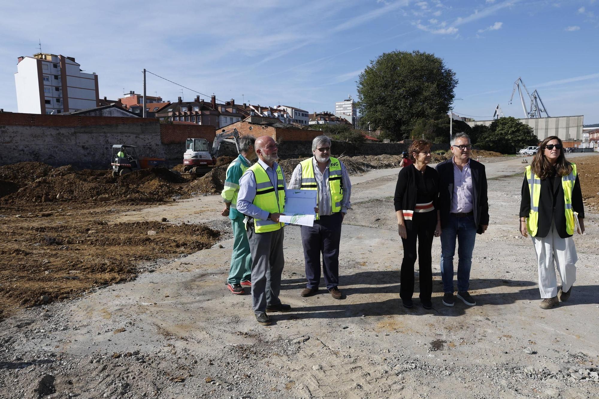 Así avanzan los trabajos en los terrenos de Naval Gijón (en imágenes)