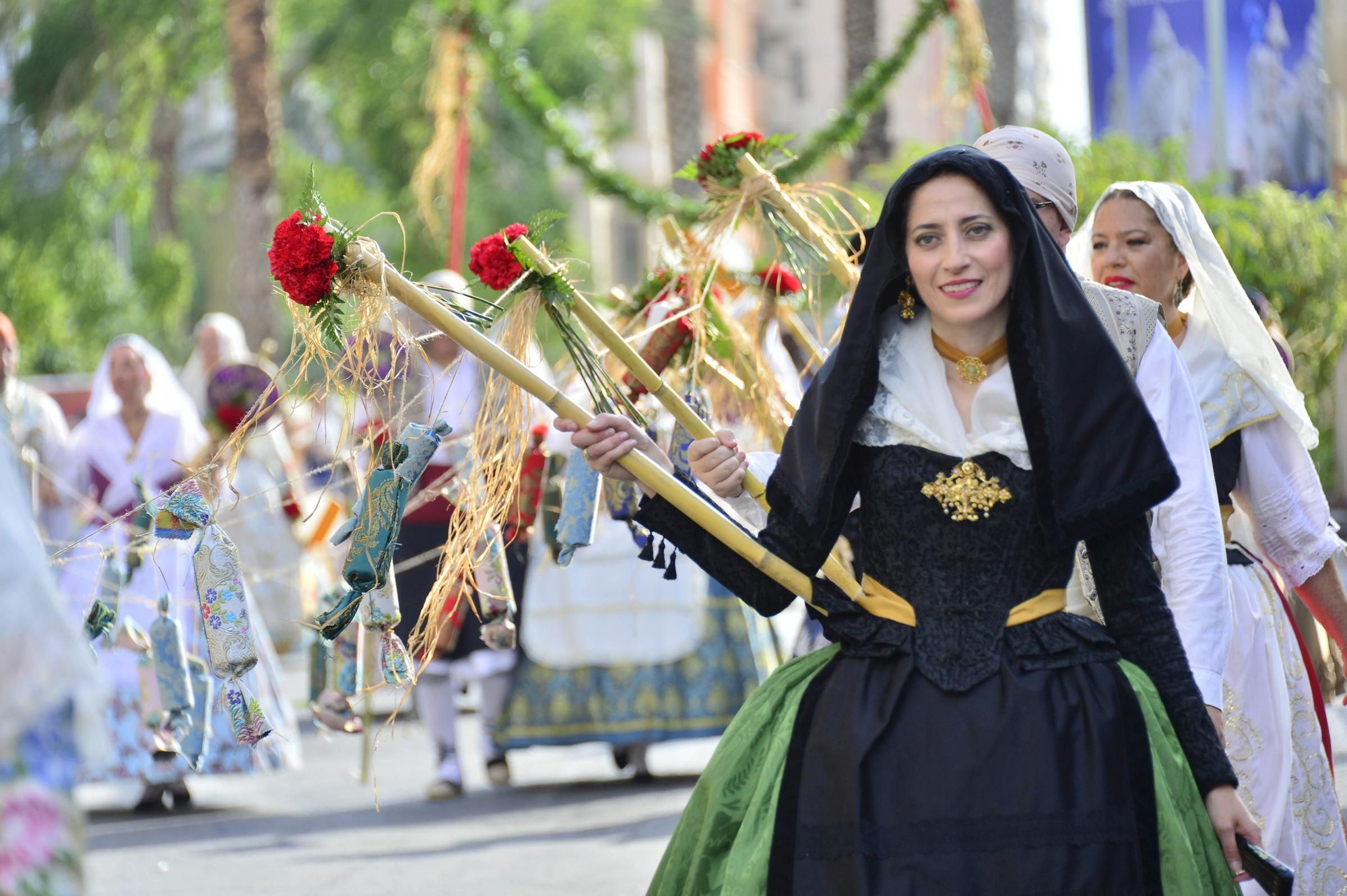 ofrenda de flores a la Virgen del Remedio