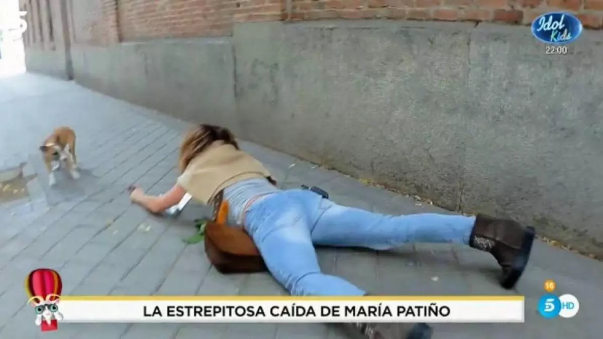 La "brutal" caída de María Patiño que han captado las cámaras: "Esto no lo podéis sacar"