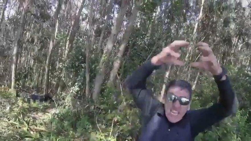 Así se enfada un asturiano: la reacción viral de un hombre al que casi atropellan