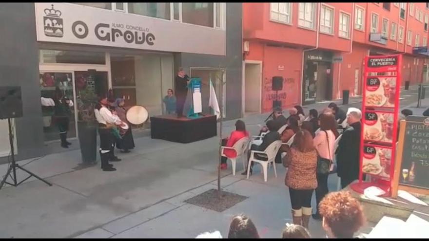 Inauguración de la calle Xacobe Barral, último alcalde de la República en O Grove