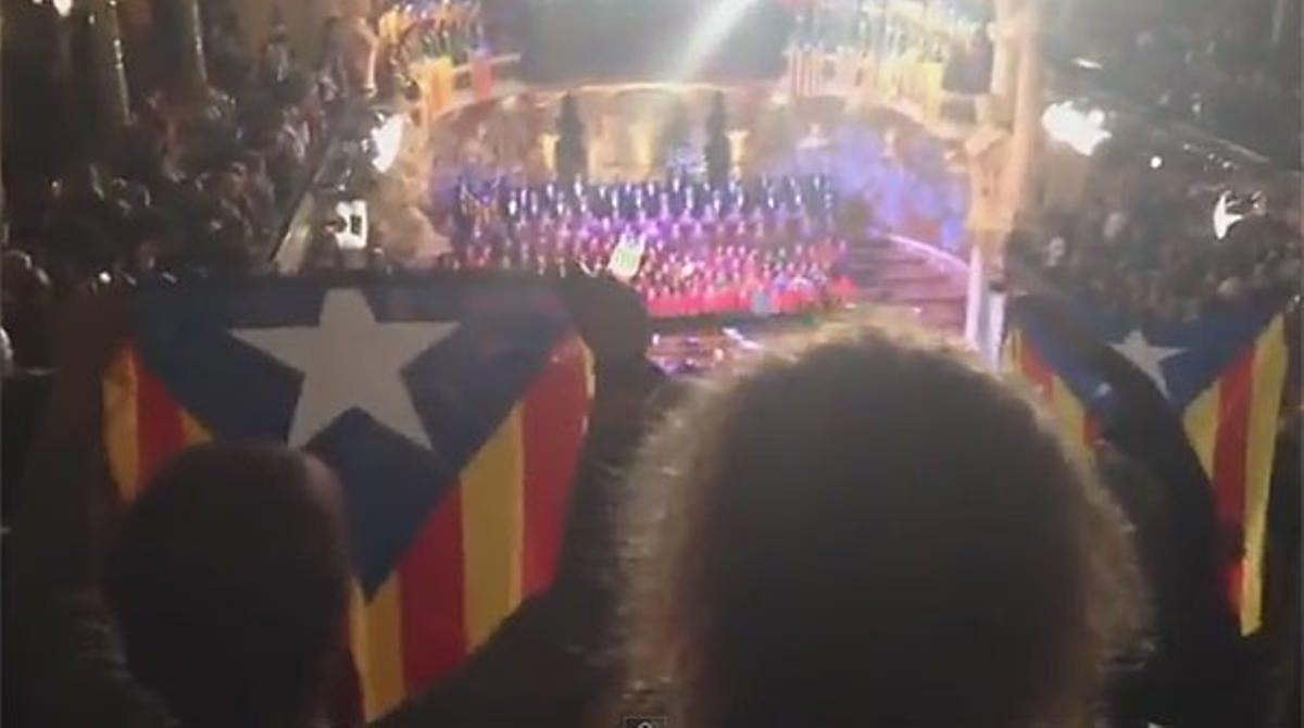 Crits d’’independència’ al concert de Sant Esteve de l’Orfeó Català.