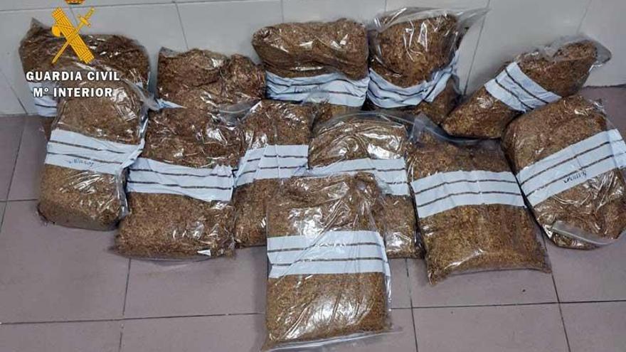 Intervenidos en Badajoz doce kilos de picadura de tabaco destinados a la venta ilegal