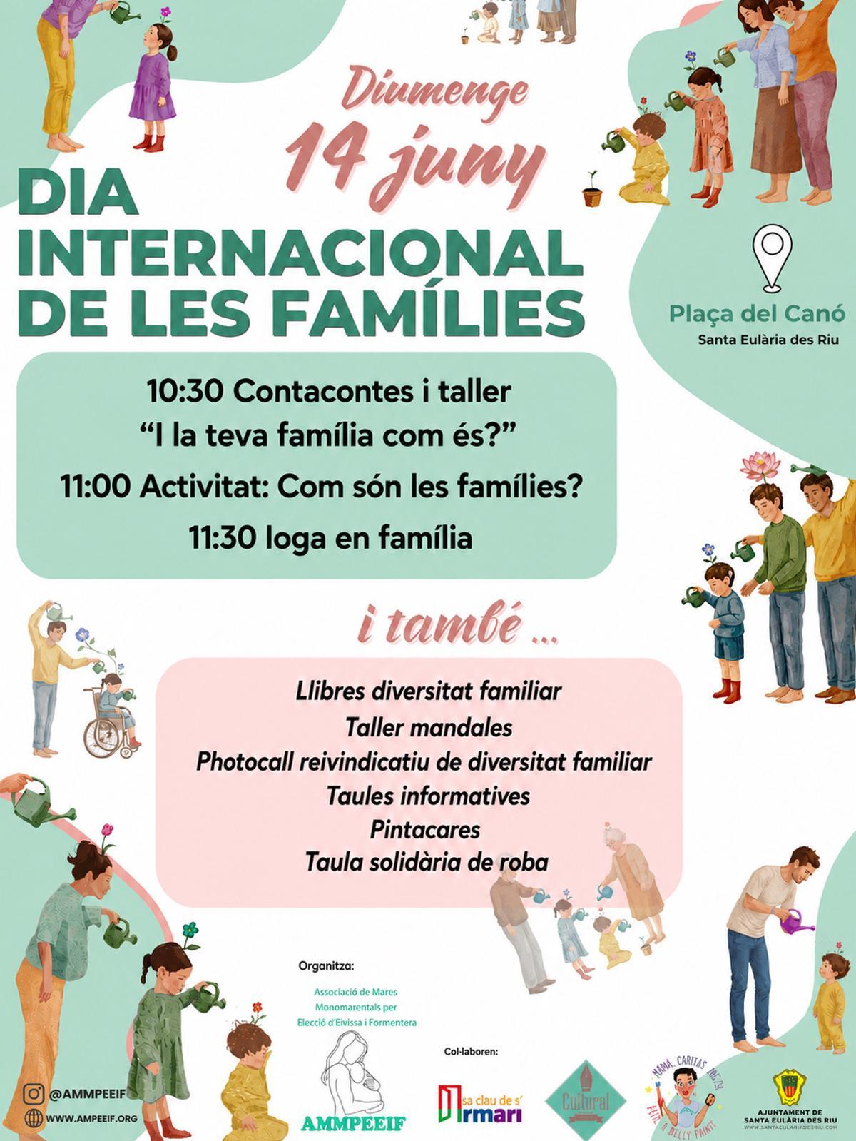 Cartel informativo del Día Internacional de las Familias