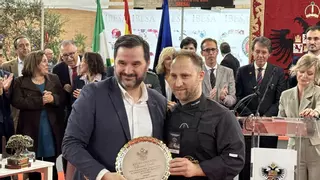 El jarote Juan Martín Moreno, mejor cortador nacional de jamón