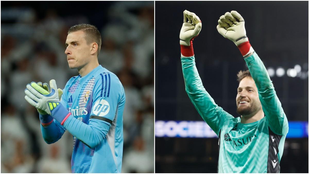 Lunin y Remiro, los porteros titulares de las semifinales de Copa