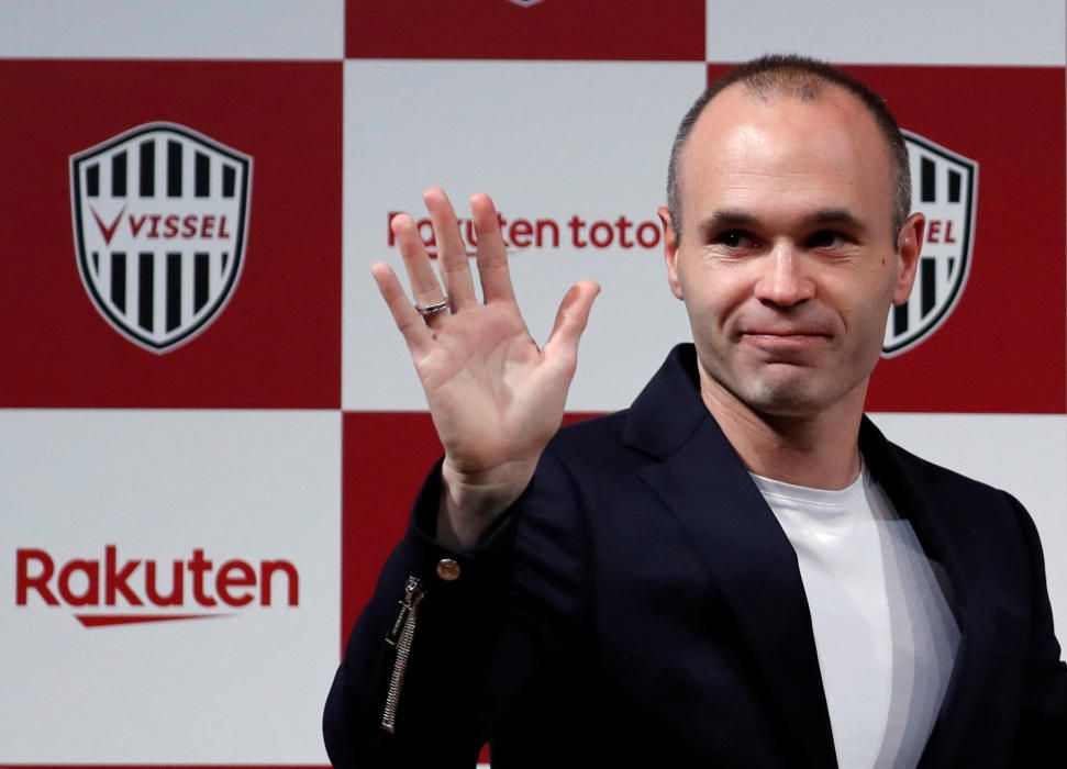 Presentació d'Andrés Iniesta amb el Vissel Kobe