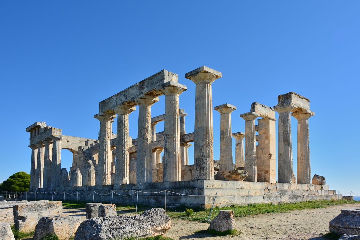 El templo de Afaya se cree dedicado a la diosa Atenea