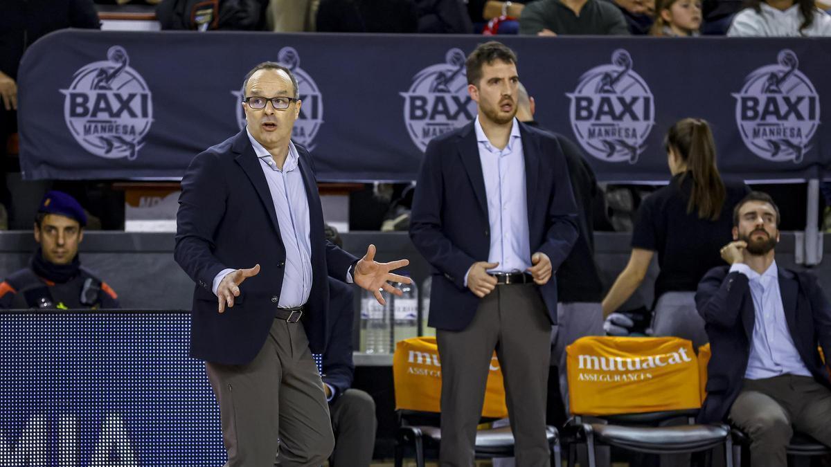 Marc Estany, a la dreta, dempeus, ha estat l'ombra de Diego Ocampo en les dues últimes temporades