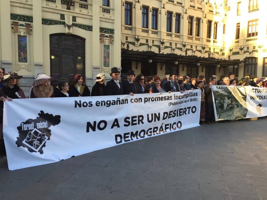 Protesta de Teruel Existe en València