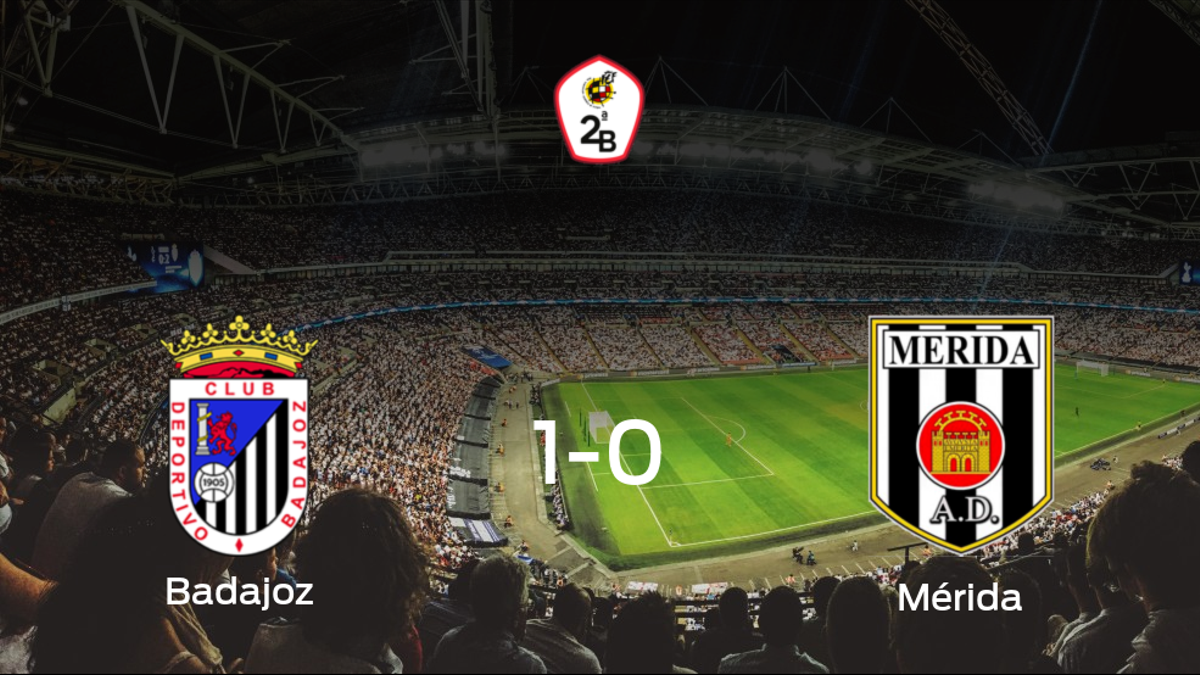 El Badajoz vence en casa al Mérida AD por 1-0