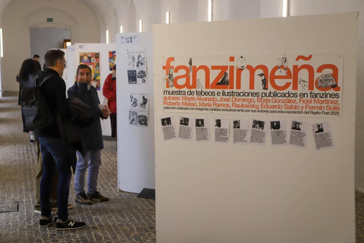 La exposición 'Fanzimeña', con trabajos de reconocidos autores de Extremadura.