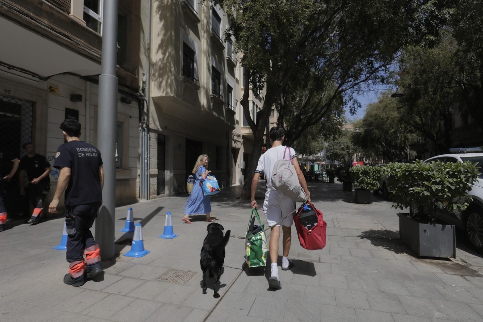 Derrumbe de un edificio en la calle Blanquerna de Palma