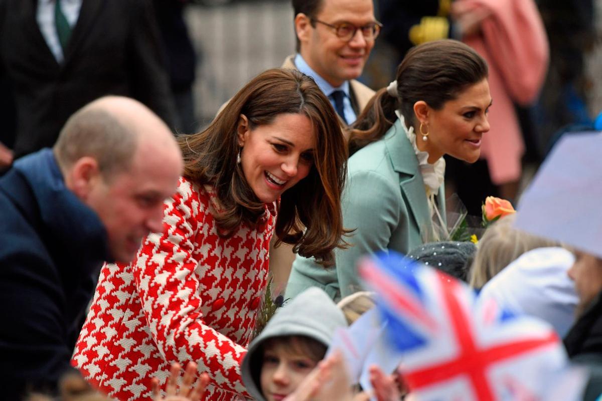 Kate Middleton y el príncipe Guillermo en su segundo día de visitas en Estocolmo