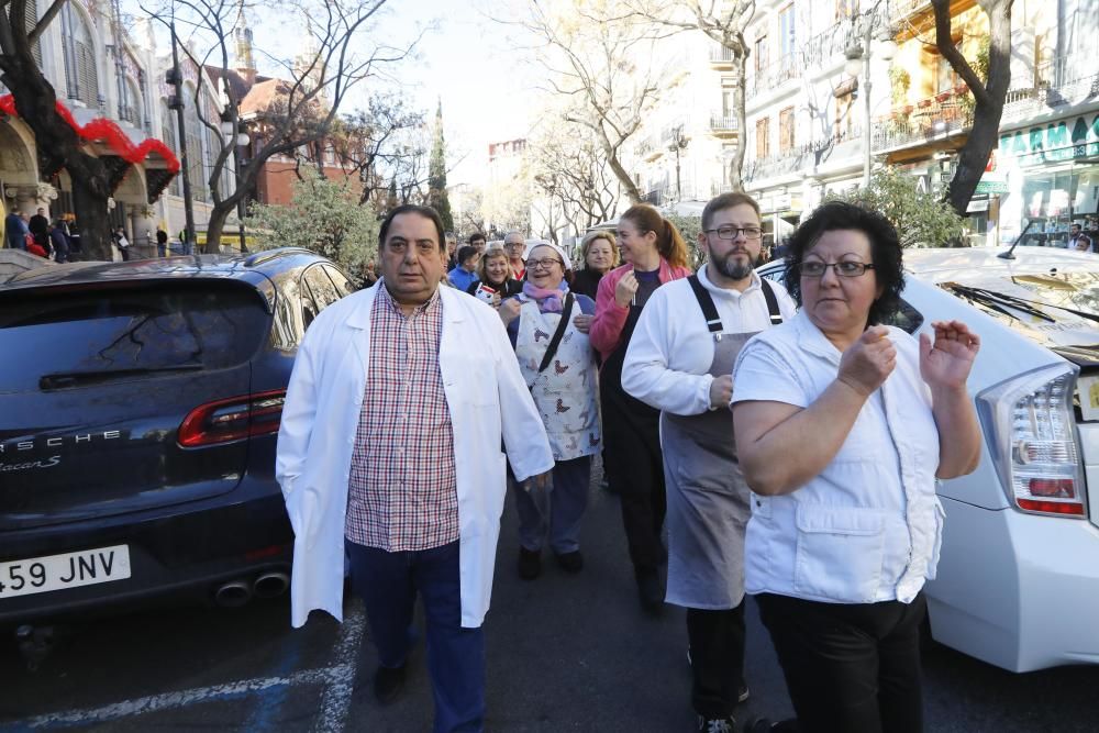 Protesta de los comerciantes del Mercado Central