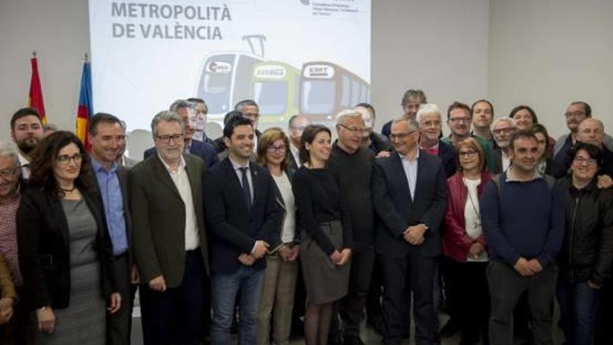 Los alcaldes metropolitanos, el pasado martes.