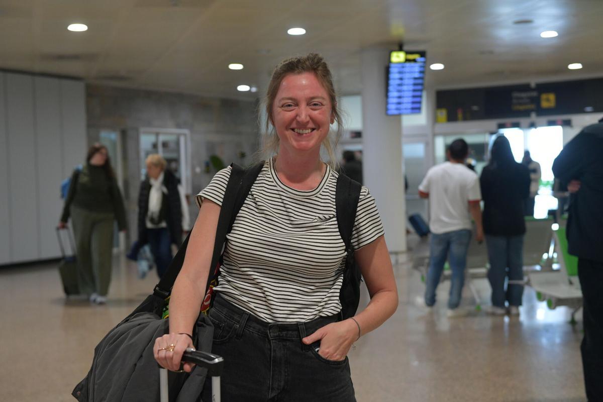 Emilia, viajera de la conexión Mallorca en Aeropuerto Alvedro