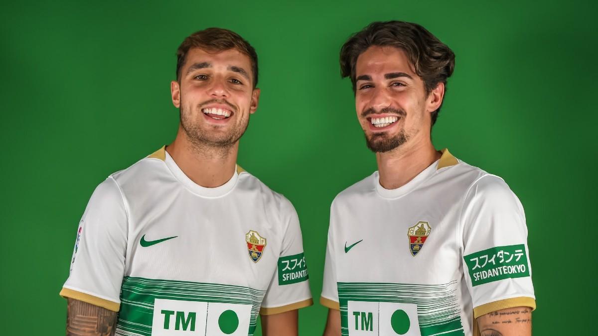 Collado con la camiseta del Elche