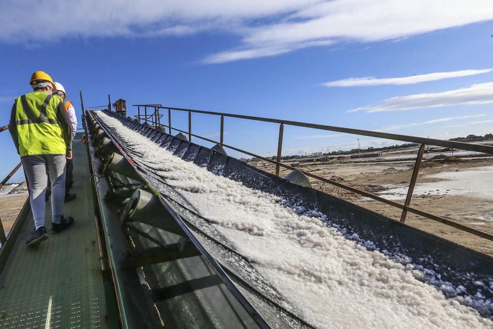 De la laguna de Torrevieja se puede extraer sal durante todo el año haciendo uso de una tecnología minera única