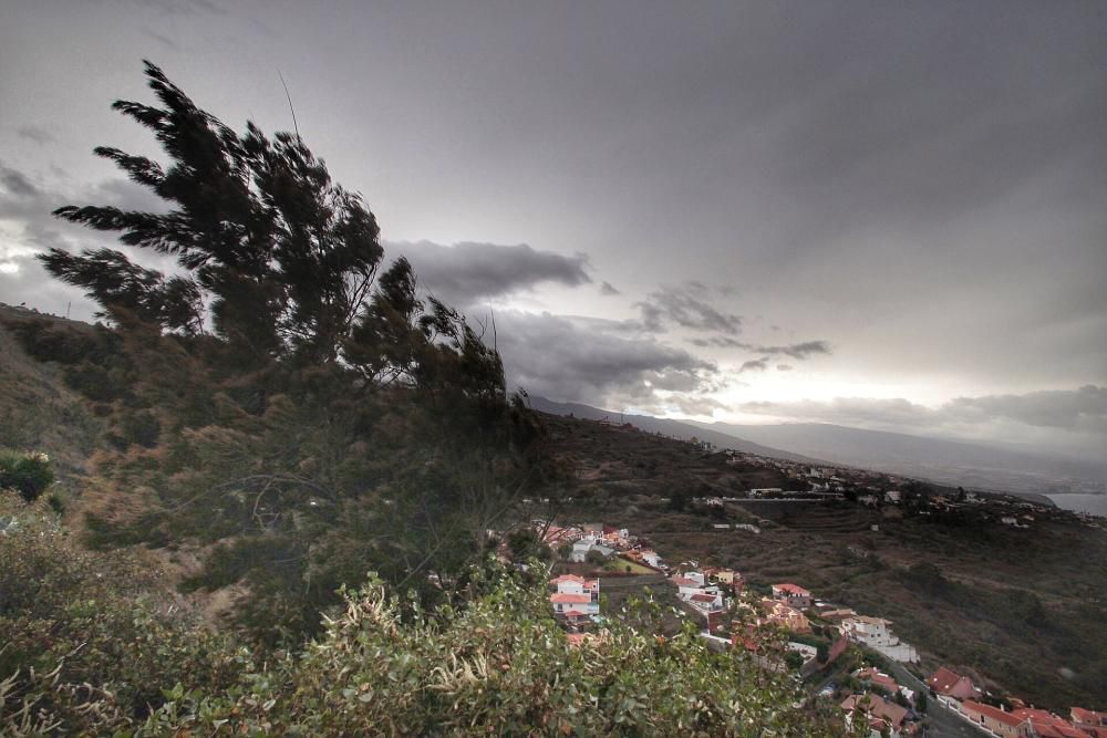 El norte de Tenerife vivió episodios de fuertes lluvias.