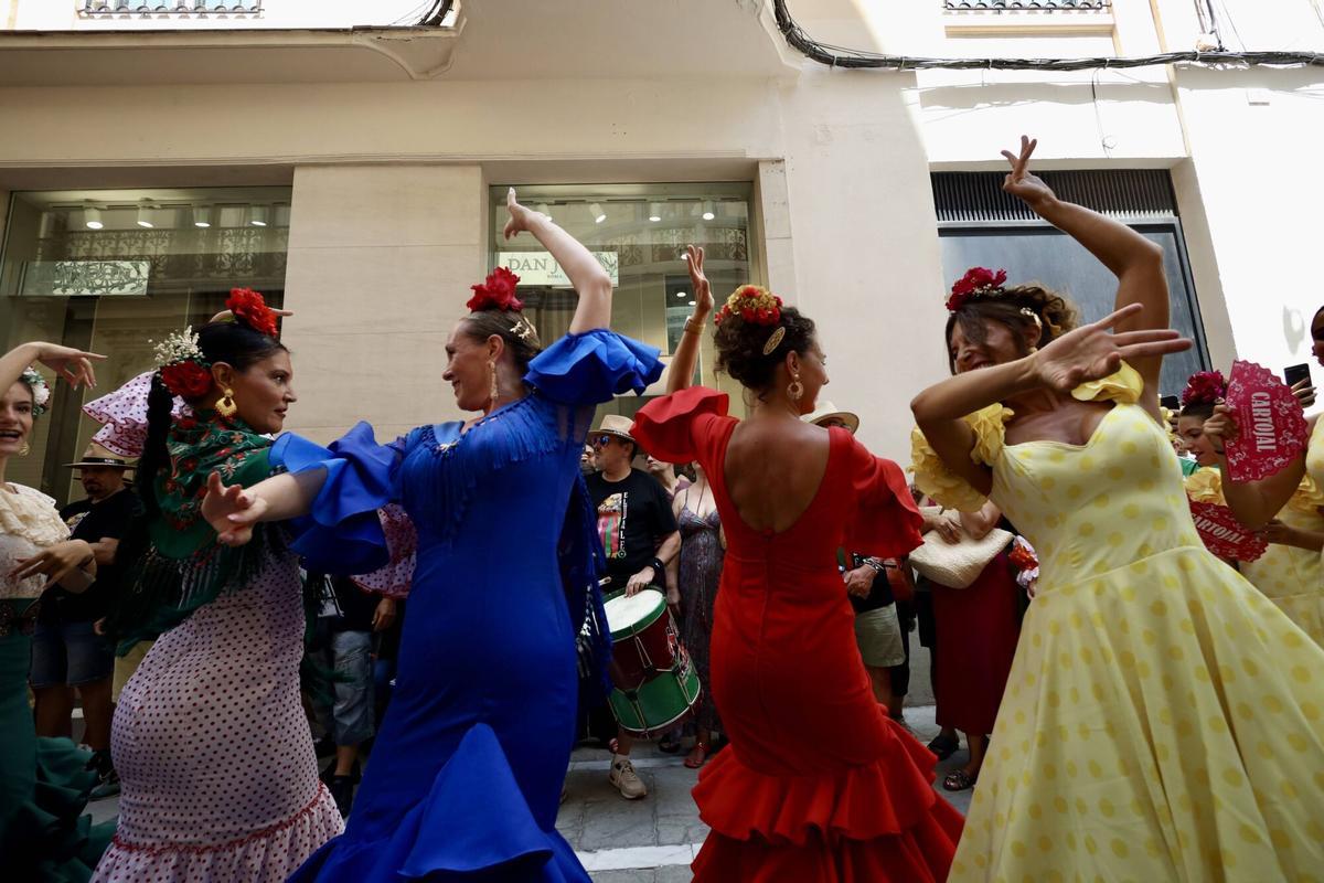 Primer día de la Feria del Centro de Málaga, este sábado, 15 de agosto de 2026