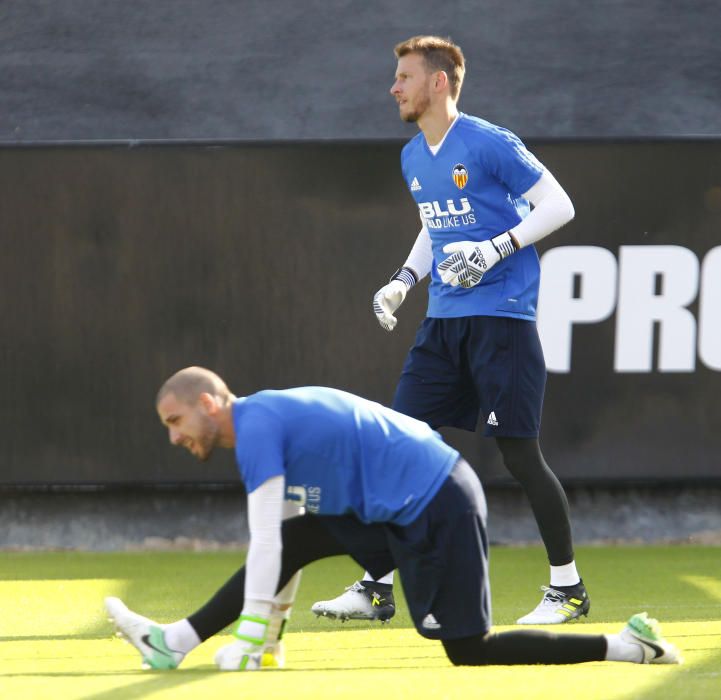 El primer entrenamiento de Neto