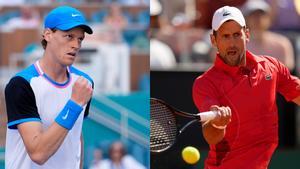 Sinner y Djokovic, los dos posibles números uno tras Roland Garros