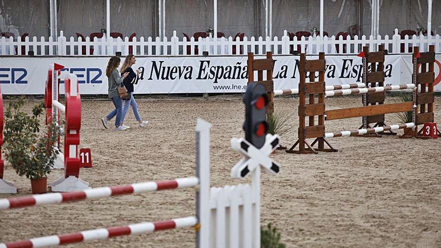 La pista, ya lista para la primera prueba del concurso. | Ángel González