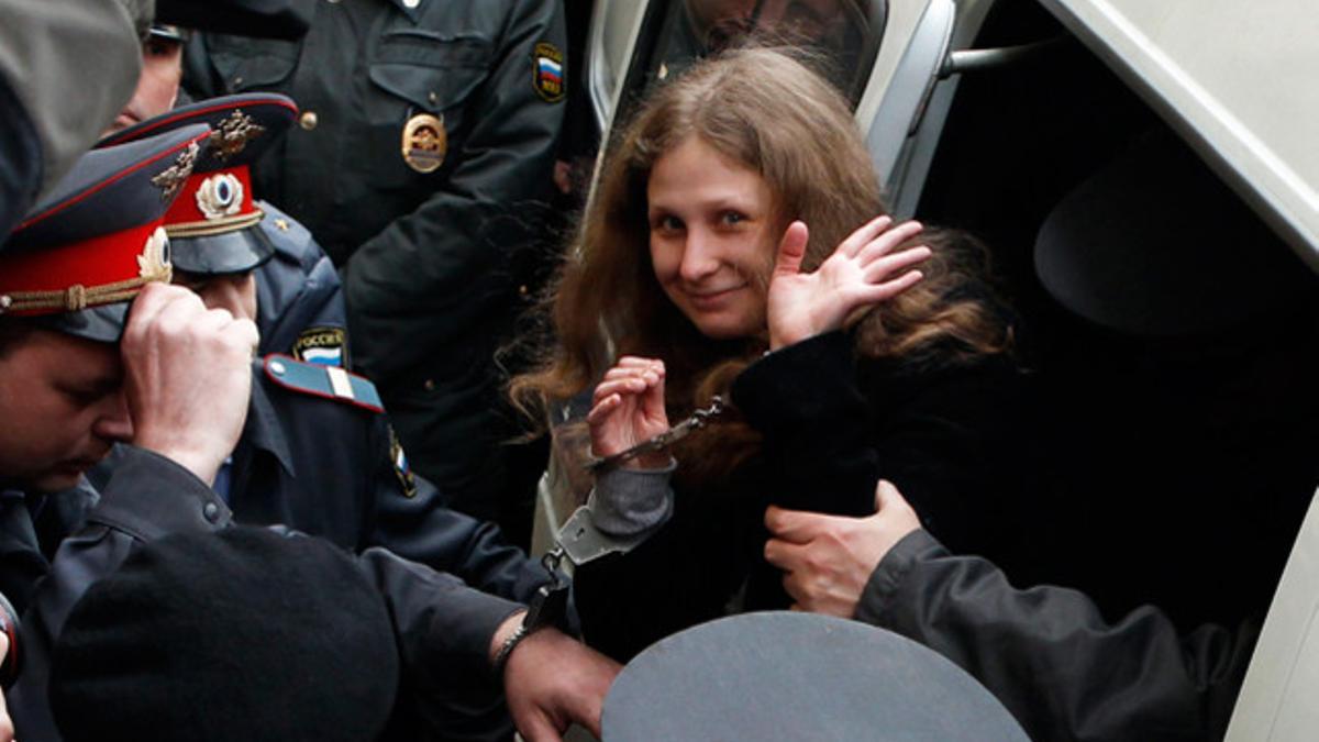 Detención de María Alyokhina, del grupo Pussy Riot