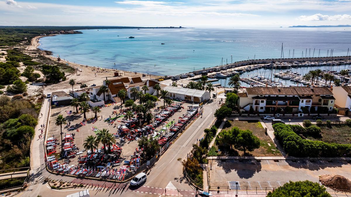 Vela. 2024 iQfoil Youth and Junior Worlds, Sa Rapita, Mallorca 20024 © Sailing Energy / Iqfoil Class25 October, 2024. Vista aérea de las instalaciones del CN Sa Ràpita.