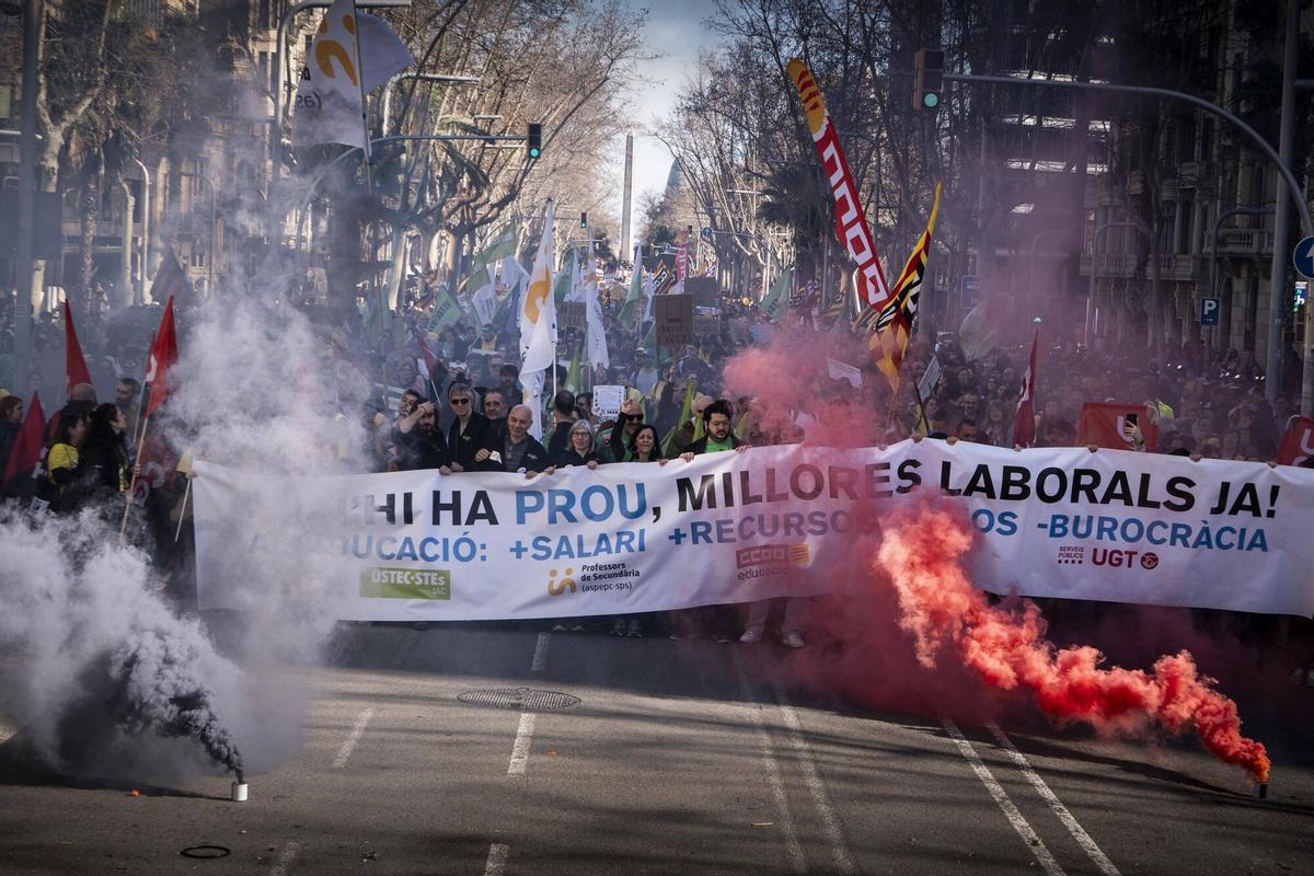 Vaga de mestres: "S’ha perdut consciència del servei públic"
