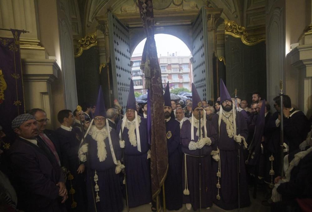 Murcia se queda sin la procesión de los 'salzillos' por la lluvia