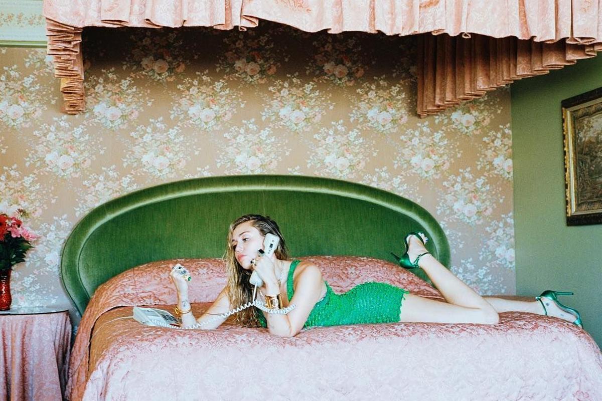 Miley en plan 'pin up'