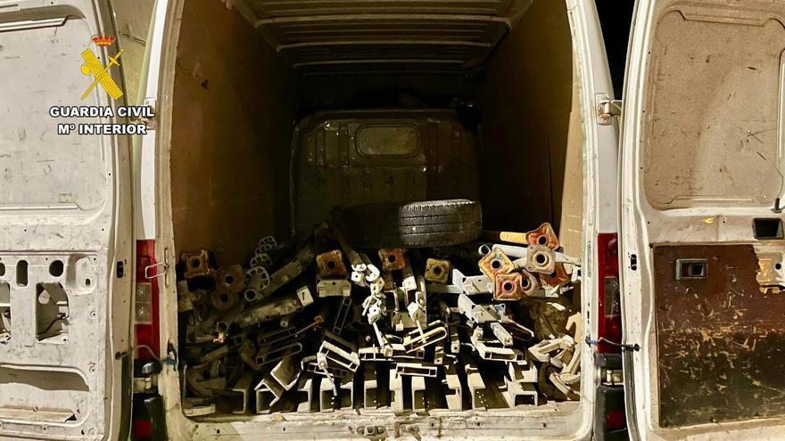 Cinco detenidos por robar material en las obras del AVE en Toril valorado en 12.000 euros