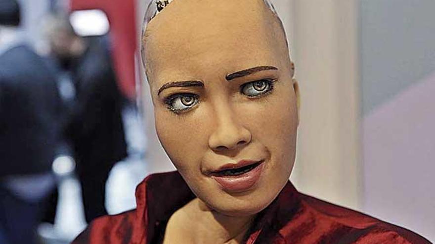 La robot humanoide Sophia, dotada de inteligencia artificial.