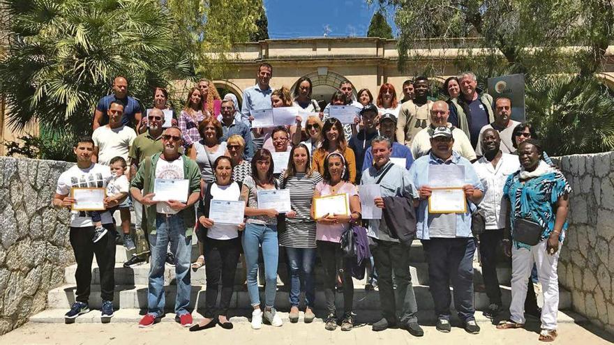 Participantes en cursos de formación realizados durante el pasado año.